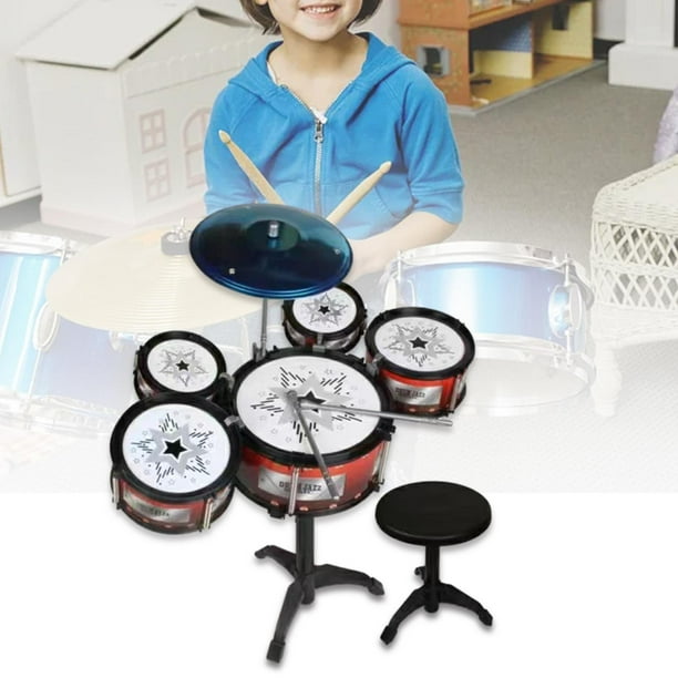 Toddlers Jazz Drum Set, Kids Drum Set Percussion Toys, Early