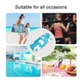 thumbnail image 5 of 2 Pack Wet Dry Bags,Turquoise White Daisy Floral Waterproof Reusable Dual Zipper Bags for Swimwear, Gym Clothes, Toiletries, Baby Diapers, 5 of 8