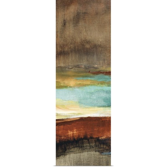 Great BIG Canvas | Rolled Lanie Loreth Poster Print entitled Rustic Sea Panel I