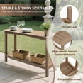 thumbnail image 5 of AwayHome 48" HIPS Outdoor Console Table for All-Weather,2-Shelf Side Table for Patio,Brown, 5 of 8
