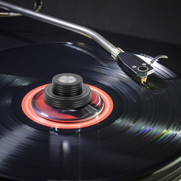 Estabilizador de disco de larga duración de 50Hz/60Hz, equilibrio de vibración, aluminio para tocadiscos