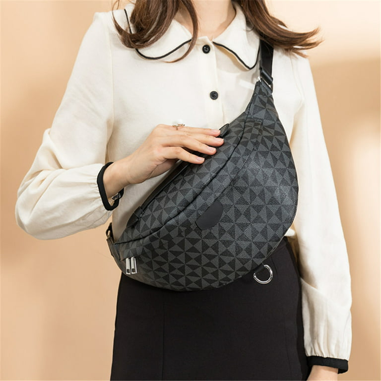 Sling Bag for Women Small Belt Chest Bum Bag Checkered waist Fanny Pack  Crossbody for women Designer-Perfect for On-the-Go Style 