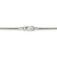 thumbnail image 3 of 925 Sterling Silver 2mm Diamond-cut Round Franco Chain; 26 inch; Lobster Clasp; for Adults and Teens; for Women and Men, 3 of 4