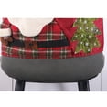 thumbnail image 2 of Christmas Chair Covers Checked Snowman Santa Claus Chair Cover Linen Case Christmas Festival Household Kitchen Restaurant Decoration, 2 of 9
