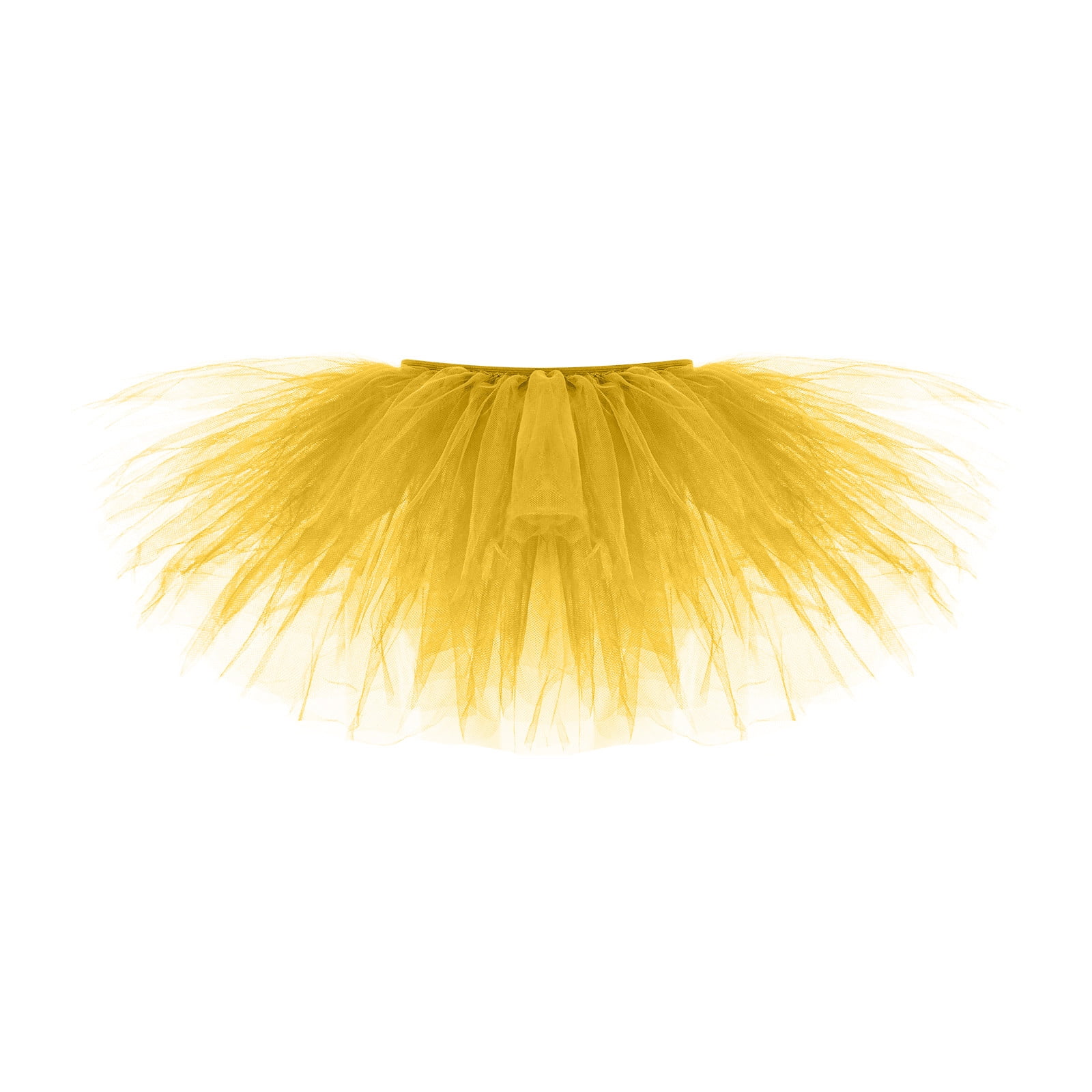 Timegard Fashion Womens Pleated 5 Layered Mesh Short Skirt Adult Tutu