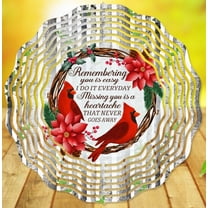 Cardinal 10-Inch Wind Spinner, Outdoor Garden Yard Décor