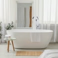 thumbnail image 4 of Wowow Waterfall Single-Handle Freestanding Tub Faucet with Handshower, Floor Mounted Tub Filler Faucet in Polished Chrome, 4 of 7
