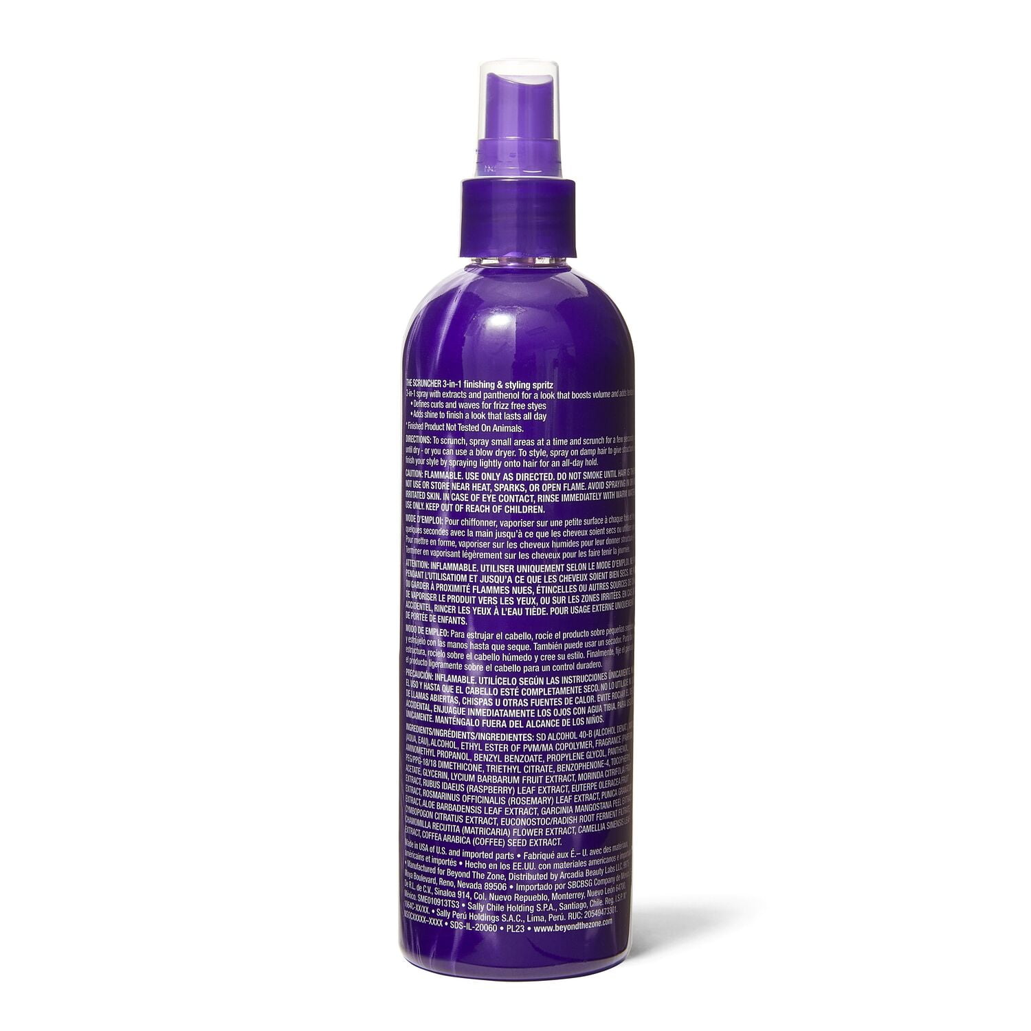 Beyond The Zone The Scruncher 3-in-1 Spray, Defines Curls