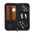 thumbnail image 2 of 6 Inch Professional Hair Cutting Thinning Scissors Stainless Steel Shears Blue Purple Rhinestones, 2 of 8
