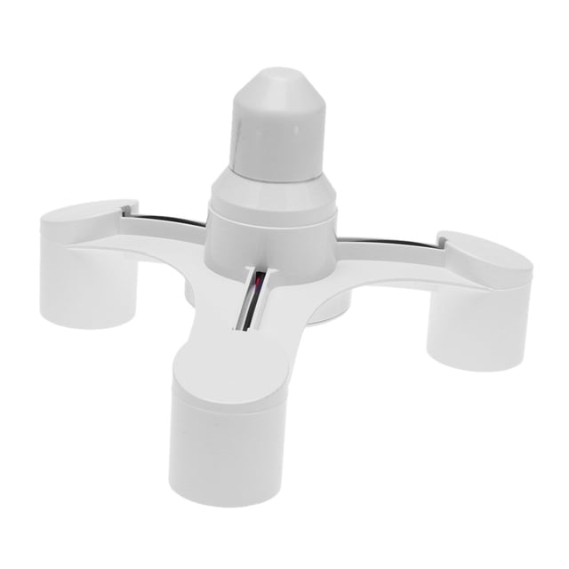 3 en 1/4 1/5 1 E27 A Base Socket Splitter Bombilla Lámpara LED (A)
