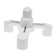 thumbnail image 1 of 3 en 1/4 1/5 1 E27 A Base Socket Splitter Bombilla Lámpara LED (A), 1 of 8