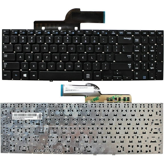 New US Laptop Keyboard Without Frame Replacement for Samsung NP270E5G NP270E5J NP270E5R 270E5G 270E5J Black Color