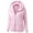 Pink, variant on WEIYLL Women's Cardigans Hooded Warm Wool Zipper Outwear Dark Gray Winter Coats ,2XL