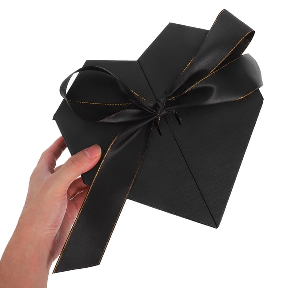 Valentines Lid Gift Box Present Box Mother's Day Gift 22X21X10CM Black