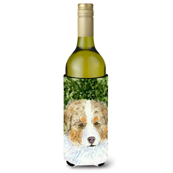 Caroline's Treasures SS8732LITERK Australian Shepherd Wine Bottle Hugger, Wine Bottle, multicolor