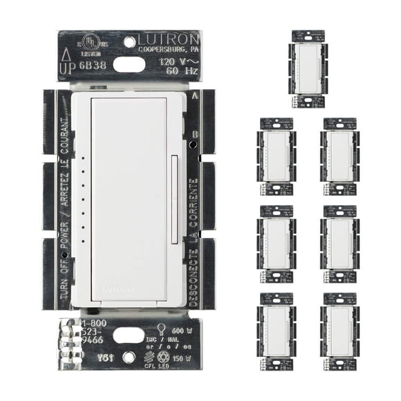 Interruptor de intensidad Lutron Maestro LED+ 150 W de ubicación única/múltiple