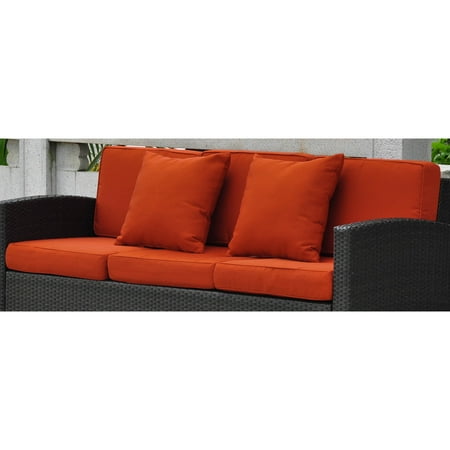 Barcelona Corded Replacement Cushions With Throw Pillows For Sofa Set Of 8 E