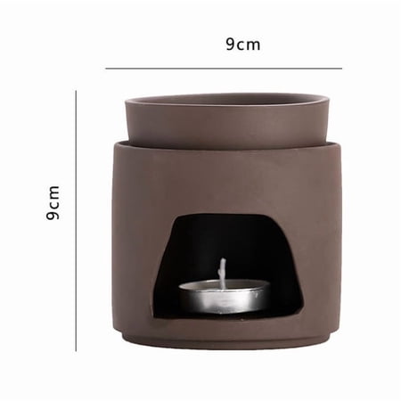 Multifunctional Essential Oil Lamp - Japanese Aesthetic Aromatherapy Diffuser Candle Warmer & Incense Brick Stove for Relaxation and Meditation