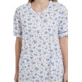 thumbnail image 4 of GLOBAL Womens Cotton Nightgowns Sleepwear Short Sleeve Pajama Dress Nightshirts, Sizes S to 3X, 4 of 6