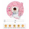 thumbnail image 6 of 15 Inch Round Placemats Set of 4, Pink Snowman Christmas Non Slip Heat Insulation PP Table Mats, Xmas Balls Snowflake Washable Place Mats for Kitchen Dining Party Table Decor, 6 of 7