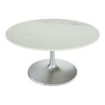 thumbnail image 4 of Gotham Dining Table 60" White & Silver, 4 of 7