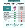 thumbnail image 2 of Small Home Mini Ice Cream Maker, Just 15 Minutes, DIY Mini Ice Cream Maker, One-Touch Dessert Maker, Single Serving of Gelato, Frozen Yogurt, Compact Electric Makers for Kitchen, Family Treats, 2 of 7