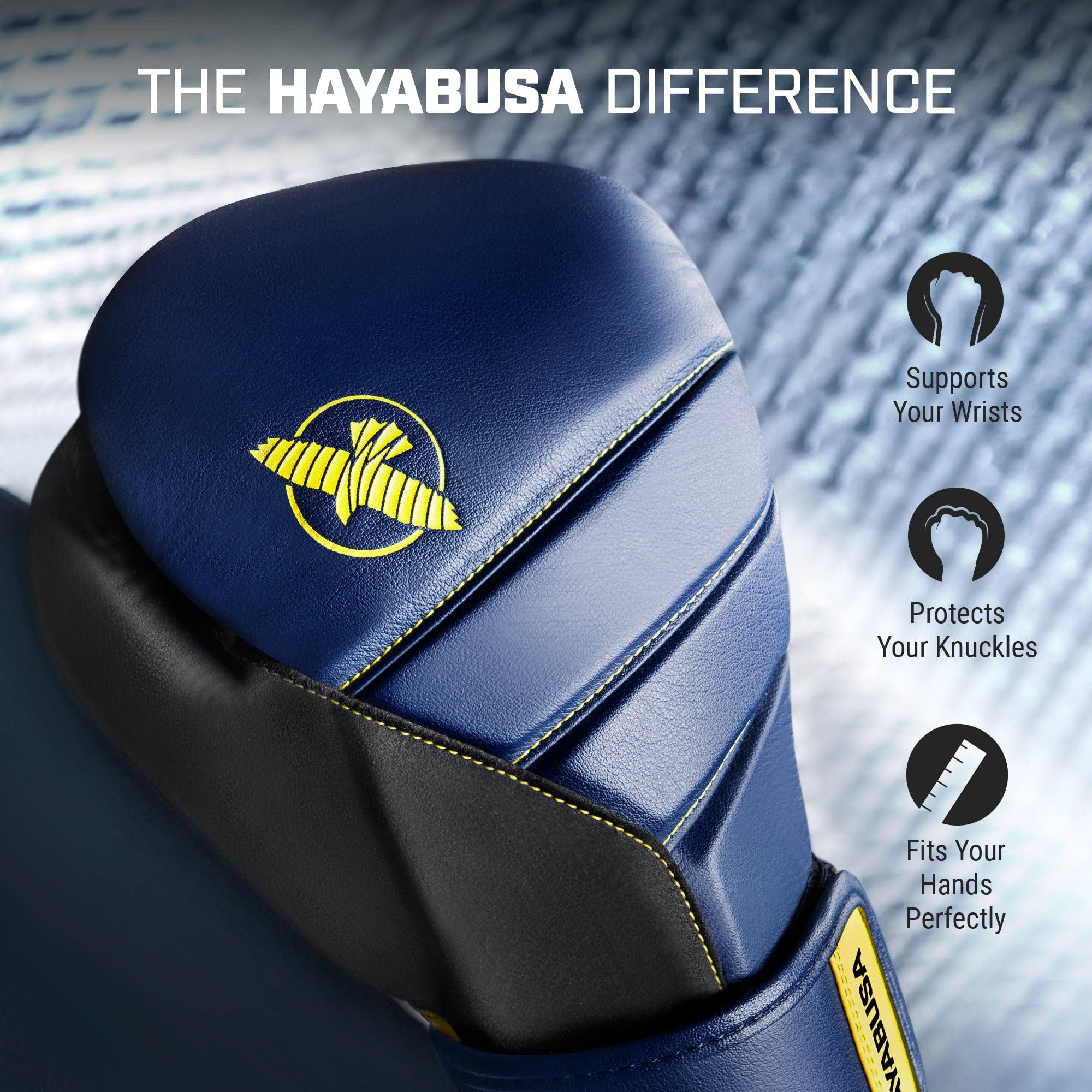 HAYABUSA ボクシンググローブ 12oz ネイビー/イエロー HAYABUSA ボクシンググローブ 12oz ネイビー/イエロー HAYABUSA