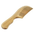 thumbnail image 5 of Onedor Handmade 100% Natural Green Sandalwood Hair Combs - Anti-Static Sandalwood Scent Natural Hair Detangler Wooden Comb (Wide Tooth), 5 of 6