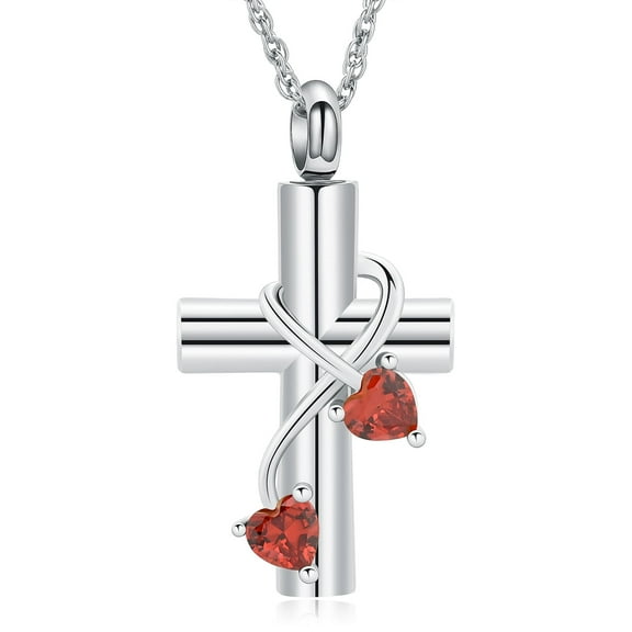 Urn Necklaces for Ashes Butterfly Cremation Jewelry for Ashes for Human Cross with Crystal Butterfly Memorial Ash Pendant Keepsake Jewelry Gifts for Loss of Loved One