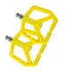 thumbnail image 5 of Pedales de bicicleta ligeros y anchos, de repuesto, planos, para bicicletas plegables Amarillo, 5 of 9
