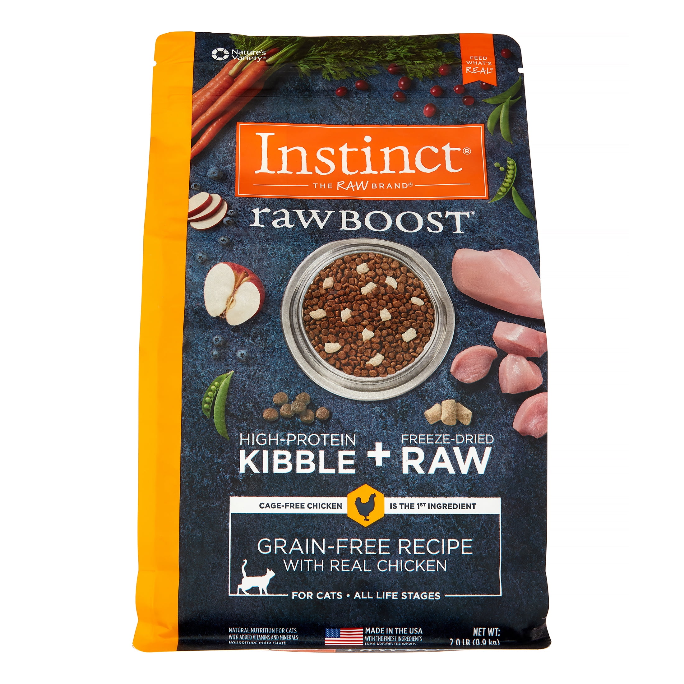 Instinct Raw Boost GrainFree Recipe with Real Chicken Natural Dry Cat