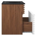 thumbnail image 4 of Modway Render 17.5" MDF Wood Wall-Mount Bathroom Vanity in White/Walnut/Black, 4 of 4