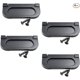 thumbnail image 1 of chuxiongshijgx Manijas de aro de tiro empotrado ocultas para muebles, manijas de puerta corrediza con aro empotrado para cajones y gabinetes, manijas de metal negras con tornillos (4 piezas), 1 of 4