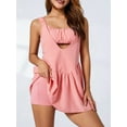 thumbnail image 5 of Lamuusaa Women's Dress Cutout Loose Sleeveless Athletic Dresses with Built in Bra and Shorts Set, 5 of 9