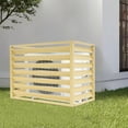 thumbnail image 2 of ToppiJoy 2–3P 3 Panels Air Conditioner Fence, AC Protection Pool Equipment Trash Can Fence Panels for Backyard Patio Garden (Yellow, 43.3*23.62*31.49in), 2 of 28