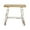 Brown Live Edge Solid Rectangle 20" x 13" x 18", variant on DecMode Wood Stool with Brown Wood Top, Blue