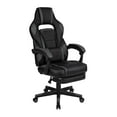 thumbnail image 1 of Flash Furniture X40 Gaming Chair Racing Ergonomic Computer Chair with Fully Reclining Back/Arms, Slide-Out Footrest, Massaging Lumbar - Black/Gray, 1 of 2