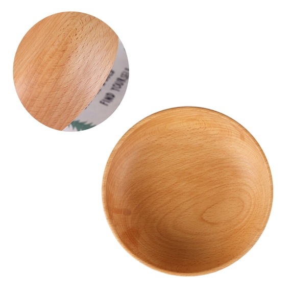 HEALEEP 1Pcs Fruit Bowl for Kitchen Counter Wood Material for Home Use