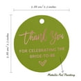 thumbnail image 6 of Inkdotpot Real Rose Gold Foil ThankYou For Celebrating The Bride To Be Bridal Shower Tag Favor Hang Paper Tag 50 Piece, 6 of 6