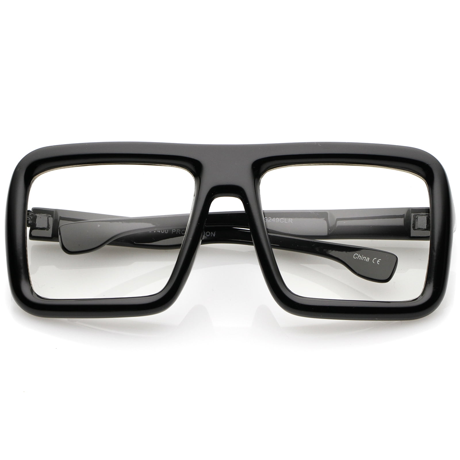 zeroUV Unisex Oversize Bold Thick Frame Clear Lens Square