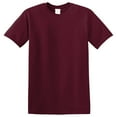 thumbnail image 6 of Gildan Short Sleeve T-Shirt for Men - 5XL Size | 100 Heavy Cotton Crew Neck Tee, Maroon, 5.3 oz, 6 of 6