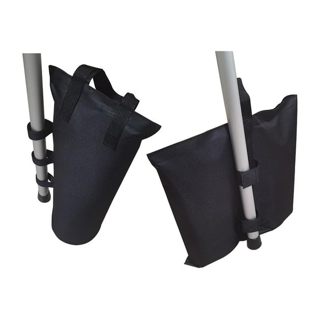 Bolsas de arena para dosel, bolsas de pesas, pesas para dosel de alta resistencia, pesas grandes negras para tienda de campaña, refugios instantáneos para tienda con dosel al aire libre