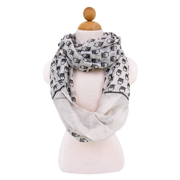Premium Night Owl Infinity Loop Fashion Scarf