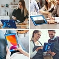 thumbnail image 6 of Dteck Case for Apple iPad 9th Generation 10.2-inch (2021),Shockproof Rubber Armor 3-Layer Protection Case Hybrid Hard Kicstand Cover for iPad 10.2" 9th Gen 2021/8th Gen 2020/7th Gen 2019,Navy+Blue, 6 of 6