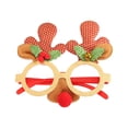 thumbnail image 1 of Gafas de disfraz Flexibilidad Gafas navideñas Monturas de gafas para fiestas campanas rojas, 1 of 8