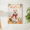 thumbnail image 2 of Happy Thanksgiving Akita with Turkey Pumpkins Autumn Vibes Vertical Matte Canvas Poster Inu Dog Lover Wall Art Home Decor - 12018, 2 of 5