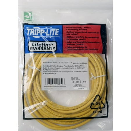 UPC 705487000849 product image for Tripp Lite Cat6 Gigabit Snagless Molded Patch Cable (RJ45 M/M) - Yellow 14-ft.(N | upcitemdb.com