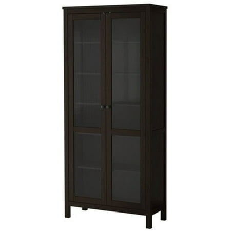 Ikea Glass Door Cabinet Black Brown 1826 51117 3414 Walmart Com