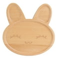 thumbnail image 2 of Toddler Plates,  Wood Material Durability Wooden Tableware  For Party For Children, 2 of 8