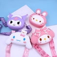thumbnail image 2 of Bolso de mano de silicona de Hello Kitty para niña, bandolera Kawaii Sanrio, Mini chica, Linda melodía Kuromi, monedero, 2 of 4